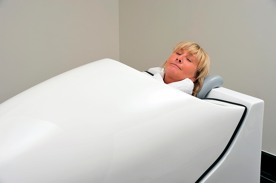 Spezielle beheizte Trainingskabine im SlimUp Center